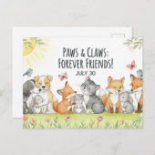 Postkarte zum Internationalen Freundschaftstag (Vorne/Hinten)