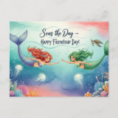 Postkarte zum Internationalen Freundschaftstag (Vorderseite)