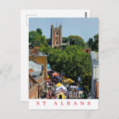Postkarte zum Markt von St Albans (Vorne/Hinten)