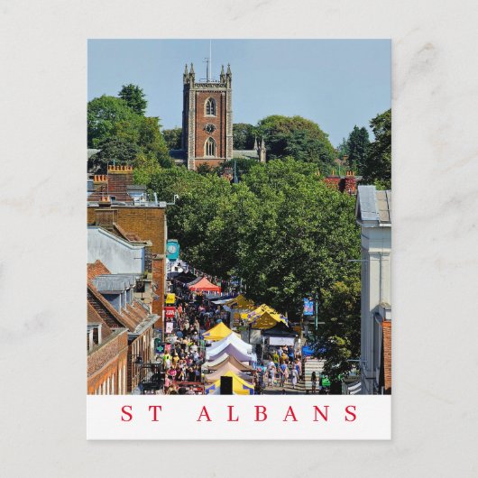 Postkarte zum Markt von St Albans (Vorderseite)