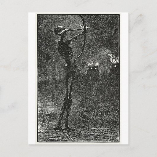 Postkarte zum Tod Death Arrows (Vorderseite)