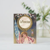 Postkarte zum Vintagen Gedenktag (Stehend Vorderseite)