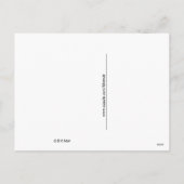 Postkarte - zur Herzform meines Valentins (Rückseite)