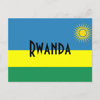 Postkarte zur ruandischen Flagge