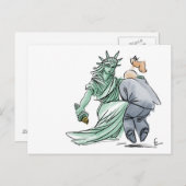 Postkarte zur Selbstverteidigung (Vorne/Hinten)