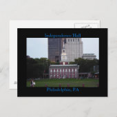 Postkarte zur Unabhängigkeit Hall Philadelphia (Vorne/Hinten)