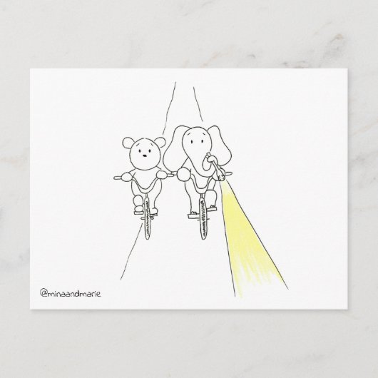 Postkarte zusammenlegen (Vorderseite)