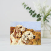 Postkarte: Zwei Setzer von Arthur Wardle Postkarte (Stehend Vorderseite)