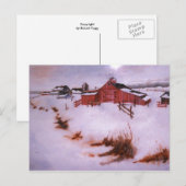 Postkarte "Zwischen Schnee" (Vorne/Hinten)