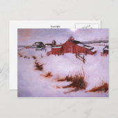 Postkarte "Zwischen Schnee" (Vorne/Hinten)