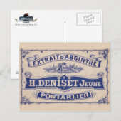 Postkarten-Absinth Deniset Postkarte (Vorne/Hinten)