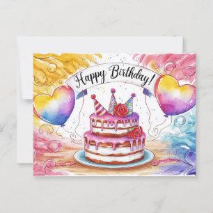 Postkarten Alles Gute zum Geburtstag Kuchen 10
