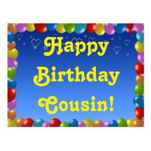 Gute Zum Geburtstagcousin Karten Zazzle De