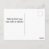 Postkarten an Wähler UNCLE SAM Abstimmung blau (Rückseite)