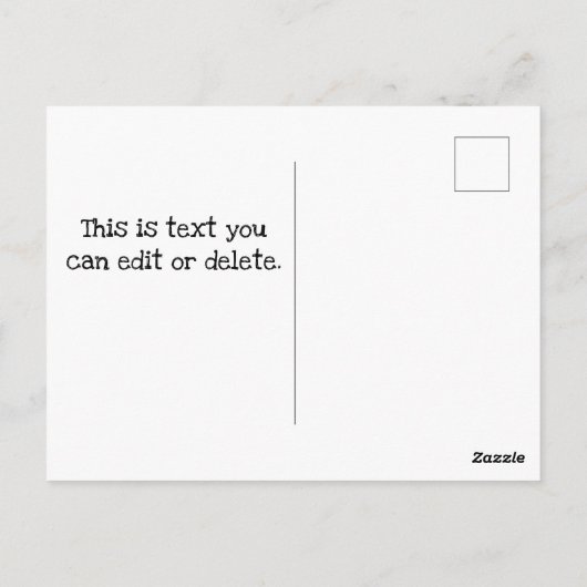 Postkarten an Wähler UNCLE SAM Abstimmung blau (Rückseite)