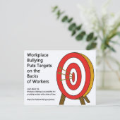 Postkarten-Arbeitsplatzziele Postkarte (Stehend Vorderseite)