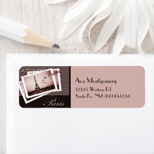 Postkarten aus Paris Rücksendeadresse (Insitu)