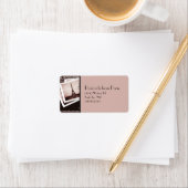 Postkarten aus Paris Rücksendeadresse Adressaufkleber (Insitu)