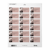 Postkarten aus Paris Rücksendeadresse Adressaufkleber (Vorne)