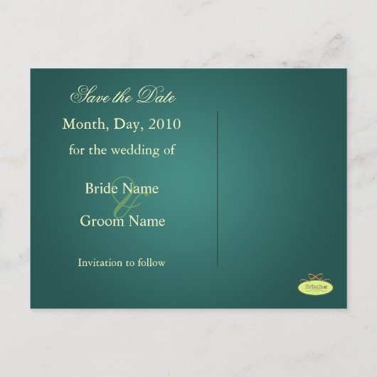 Postkarten aus Save the Date Foto, (Rückseite)