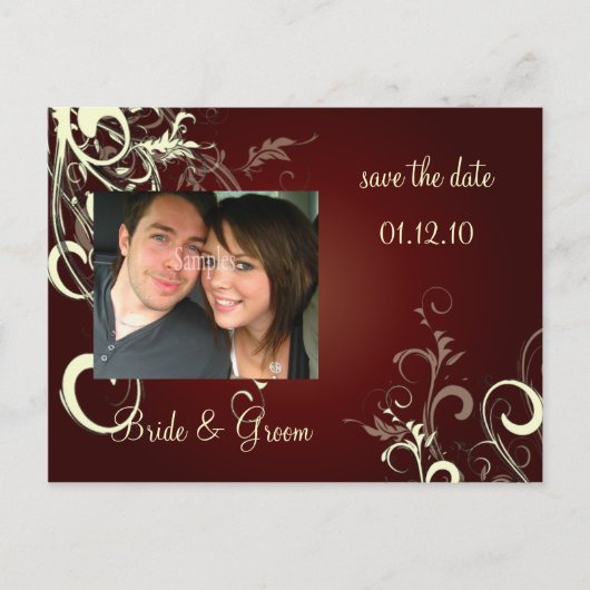 Postkarten aus Save the Date Foto, (Vorderseite)