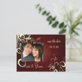 Postkarten aus Save the Date Foto, (Stehend Vorderseite)