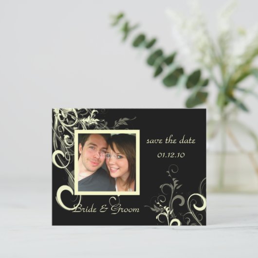 Postkarten aus Save the Date Foto, (Stehend Vorderseite)