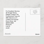 Postkarten-beweglicher Postkarte (Rückseite)