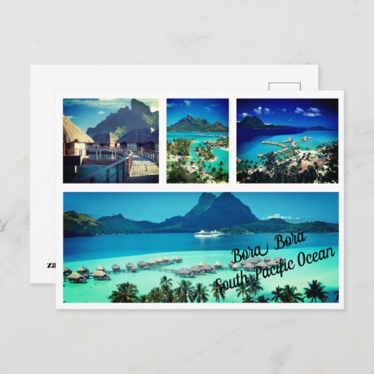 Postkarten - Bora Bora Südpazifik (Vorne/Hinten)