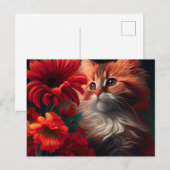 Postkarten Cat Fleur (Vorne/Hinten)