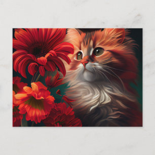 Postkarten Cat Fleur