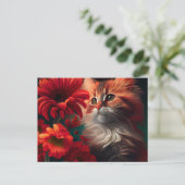 Postkarten Cat Fleur (Stehend Vorderseite)