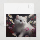 Postkarten Cat Fleur (Vorne/Hinten)
