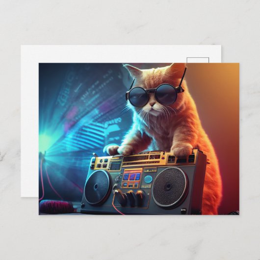 Postkarten Cat Funny (Vorne/Hinten)