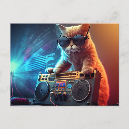 Postkarten Cat Funny (Vorderseite)