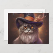 Postkarten Cat Halloween (Vorne/Hinten)