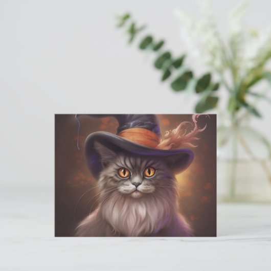 Postkarten Cat Halloween (Stehend Vorderseite)