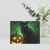 Postkarten Cat Halloween (Stehend Vorderseite)