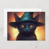 Postkarten Cat Halloween (Vorne/Hinten)