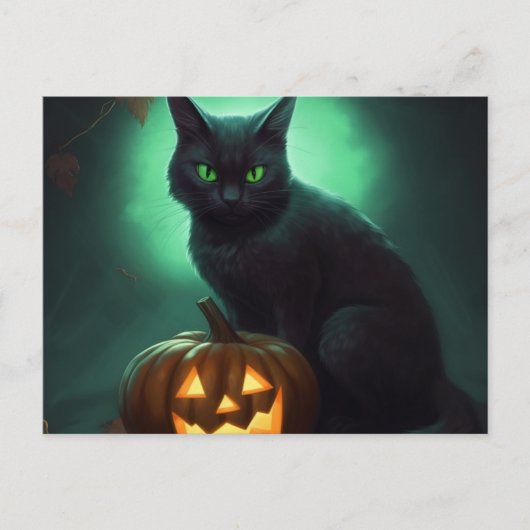 Postkarten Cat Halloween (Vorderseite)