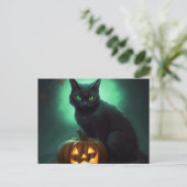 Postkarten Cat Halloween (Stehend Vorderseite)