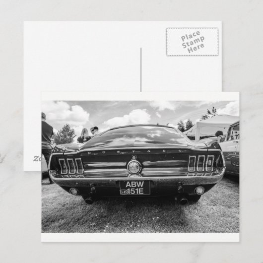 Postkarten "Classic Mustang" (Vorne/Hinten)