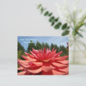 Postkarten Dahlia Blume Gartenpost Karte (Stehend Vorderseite)