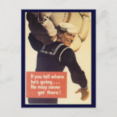 Postkarten des Weltkriegs, Kampagne "Lose Lips" (Vorderseite)