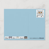 Postkarten Eule (Rückseite)