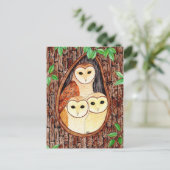 Postkarten Eule (Stehend Vorderseite)