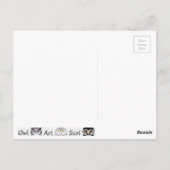 Postkarten Eule (Rückseite)