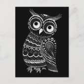Postkarten Eule (Vorderseite)