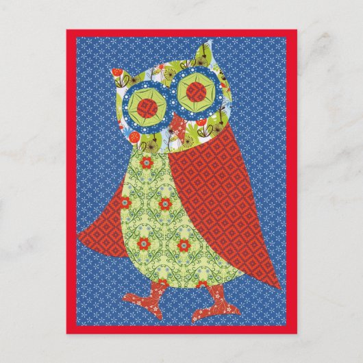 Postkarten Eule (Vorderseite)