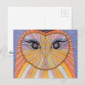 Postkarten Eule (Vorne/Hinten)